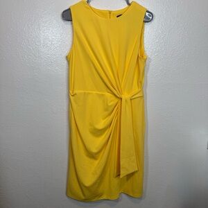 Maggot London Yellow Sleeveless Cloud Crepe Dress Size 10